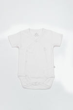 Bistyle Organik Natural Basic Style Kruvaze Yarım Kol Body BS17101 Beyaz