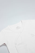Bistyle Organik Natural Basic Style Kruvaze Yarım Kol Body BS17101 Beyaz