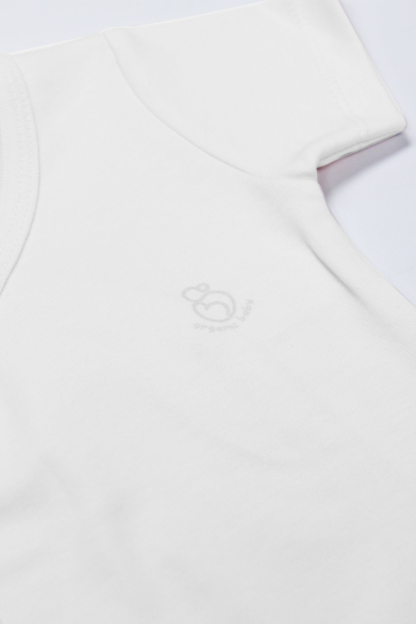 Bistyle Organik Natural Basic Style Kruvaze Yarım Kol Body BS17101 Beyaz