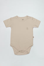 Bistyle Organik Natural Basic Style Yarım Kol Body BS17103 Bej