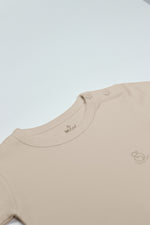 Bistyle Organik Natural Basic Style Yarım Kol Body BS17103 Bej