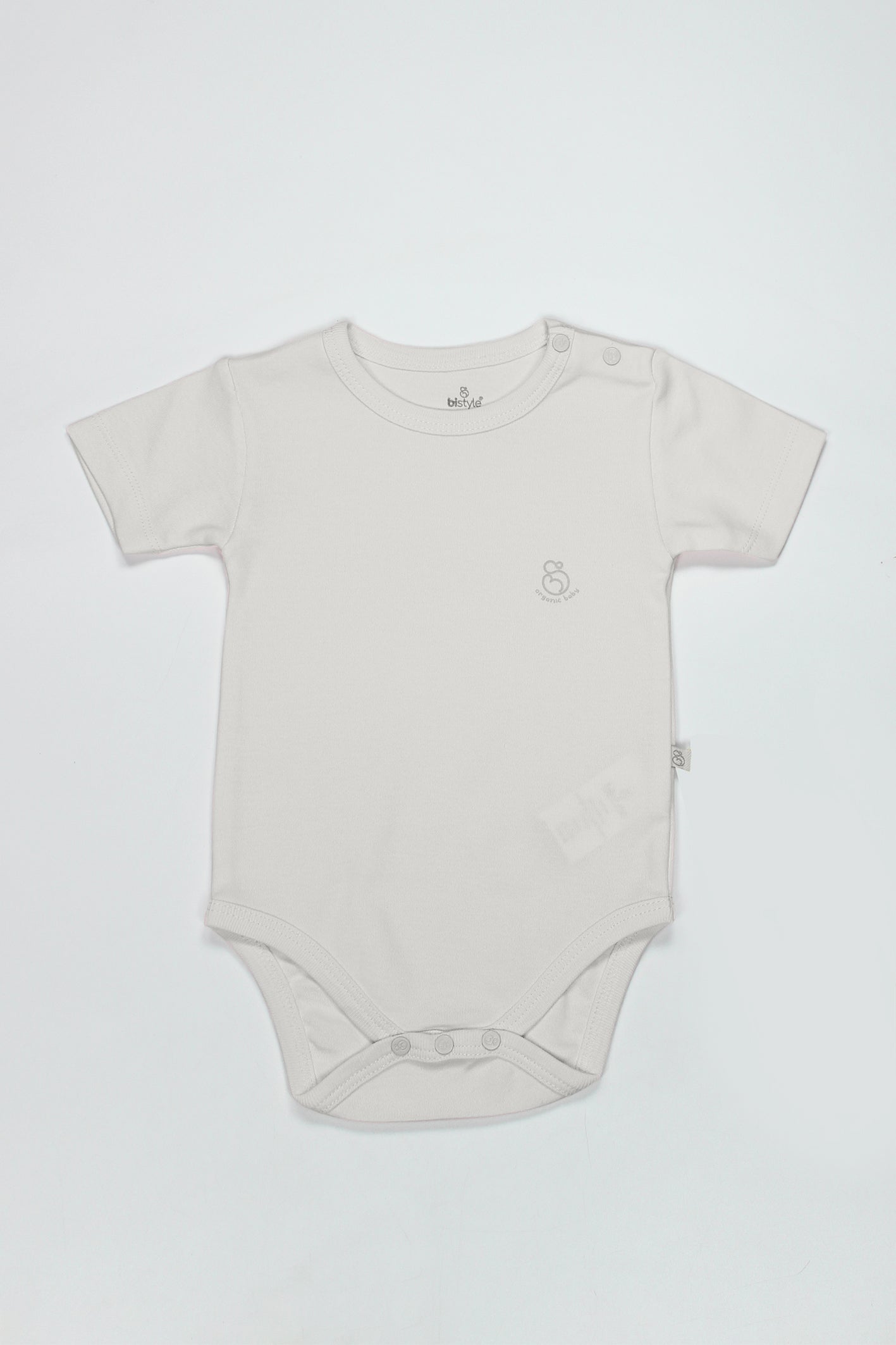 Bistyle Organik Natural Basic Style Yarım Kol Body BS17103 Ekru