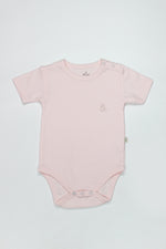 Bistyle Organik Natural Basic Style Yarım Kol Body BS17103 Pembe
