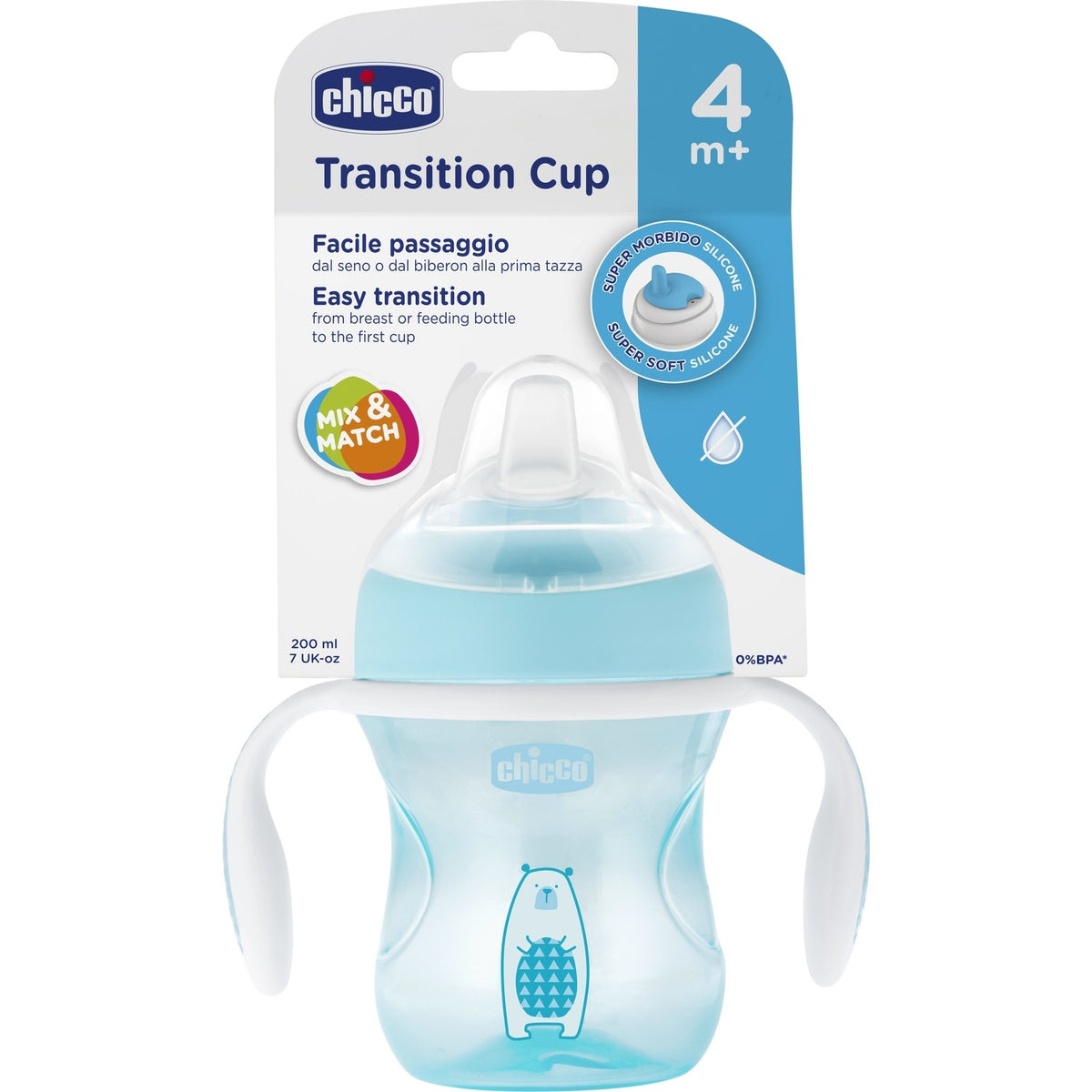 Chicco Yumuşak Uçlu Geçiş Bardağı 4 Ay+ Kız