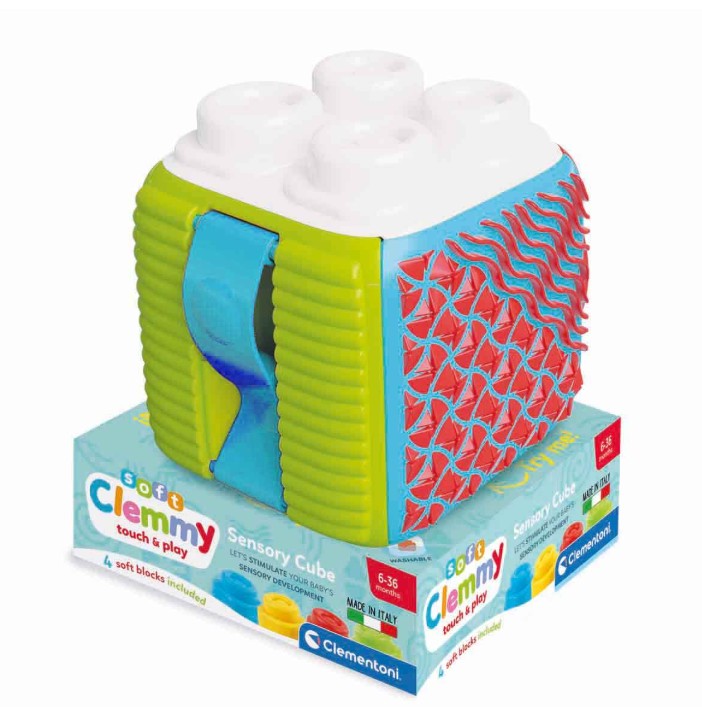Clementoni Baby Soft Clemmy Yumuşak Blok Duyusal Küp 17902