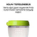 Comotomo Antikolik Silikon Biberon 150 ml 0-3 Ay Yeşil