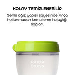 Comotomo Antikolik Silikon Biberon 250 ml 3-6 Ay Yeşil