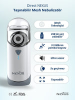 Direct Nexus Taşınabilir Mesh Hava Makinesi Nebulizatör