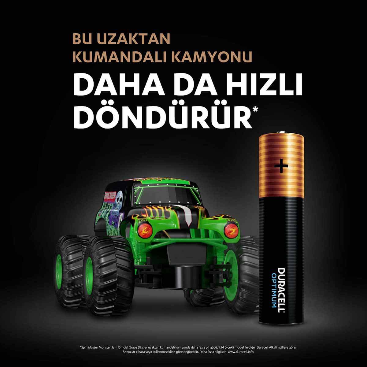 Duracell 4'Lü Optimum AAA Kalem Pil