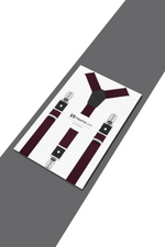 Ayarlanabilir Klipsli Bordo Çocuk Kemer Pantolon Askısı