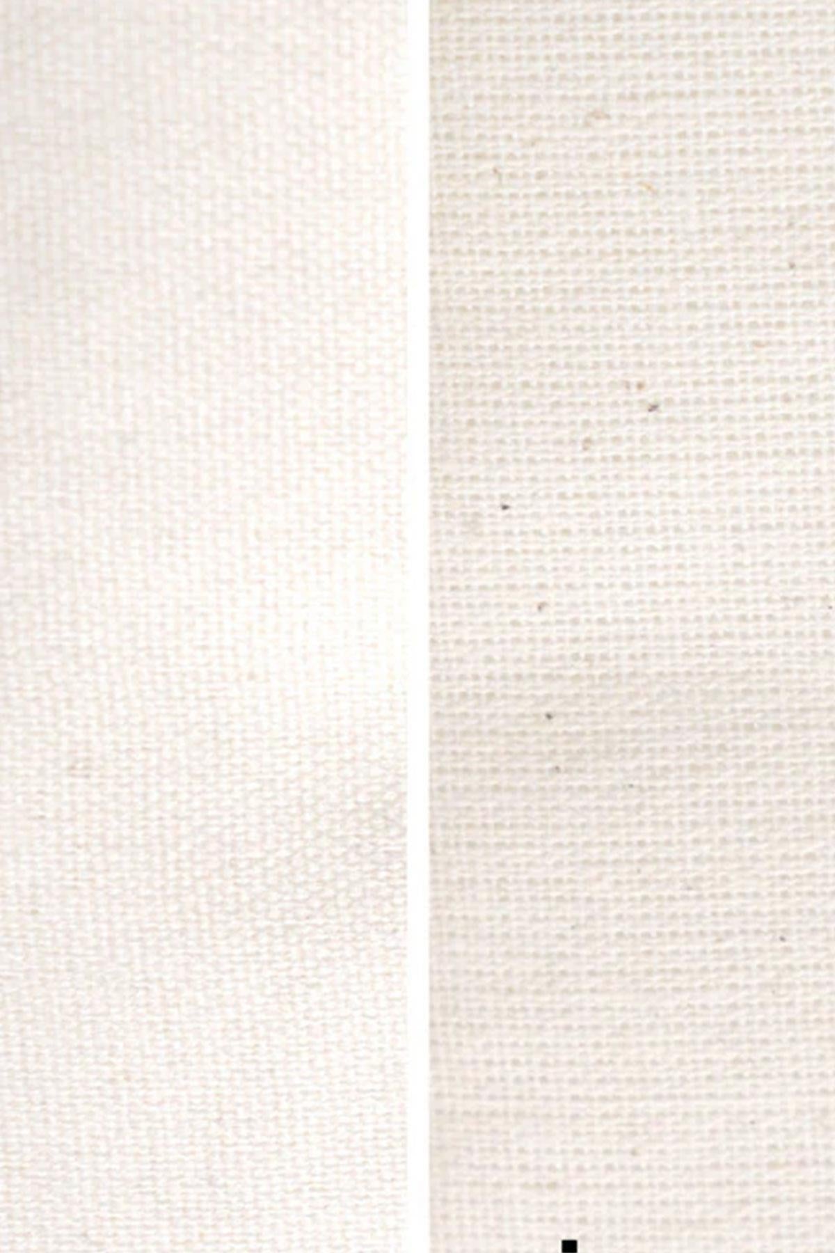 Hapshoe Look Krem 35x40 cm Unisex Ham Bez Büzgülü Ayakkabı Terlik Çantası