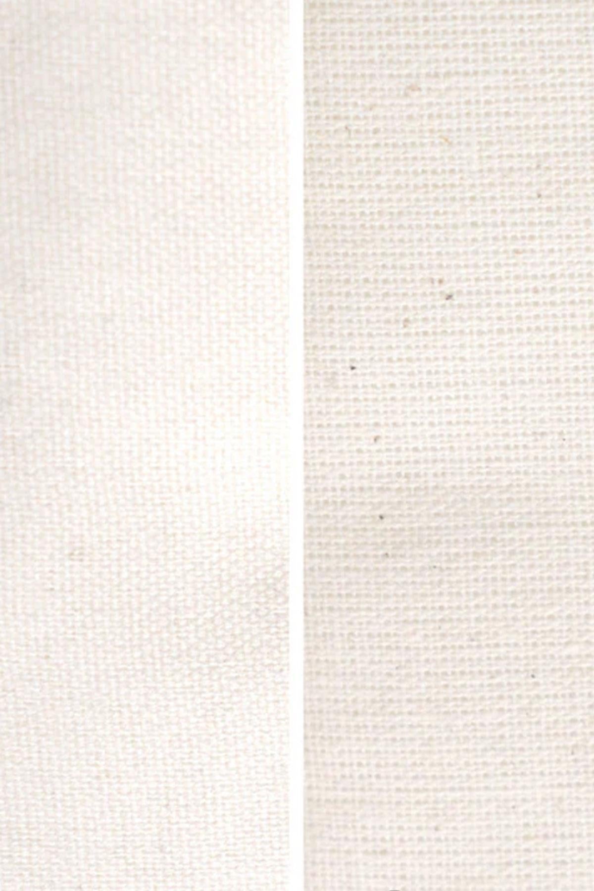 Hapshoe Look Krem 35x40 cm Unisex Ham Bez Büzgülü Ayakkabı Terlik Çantası