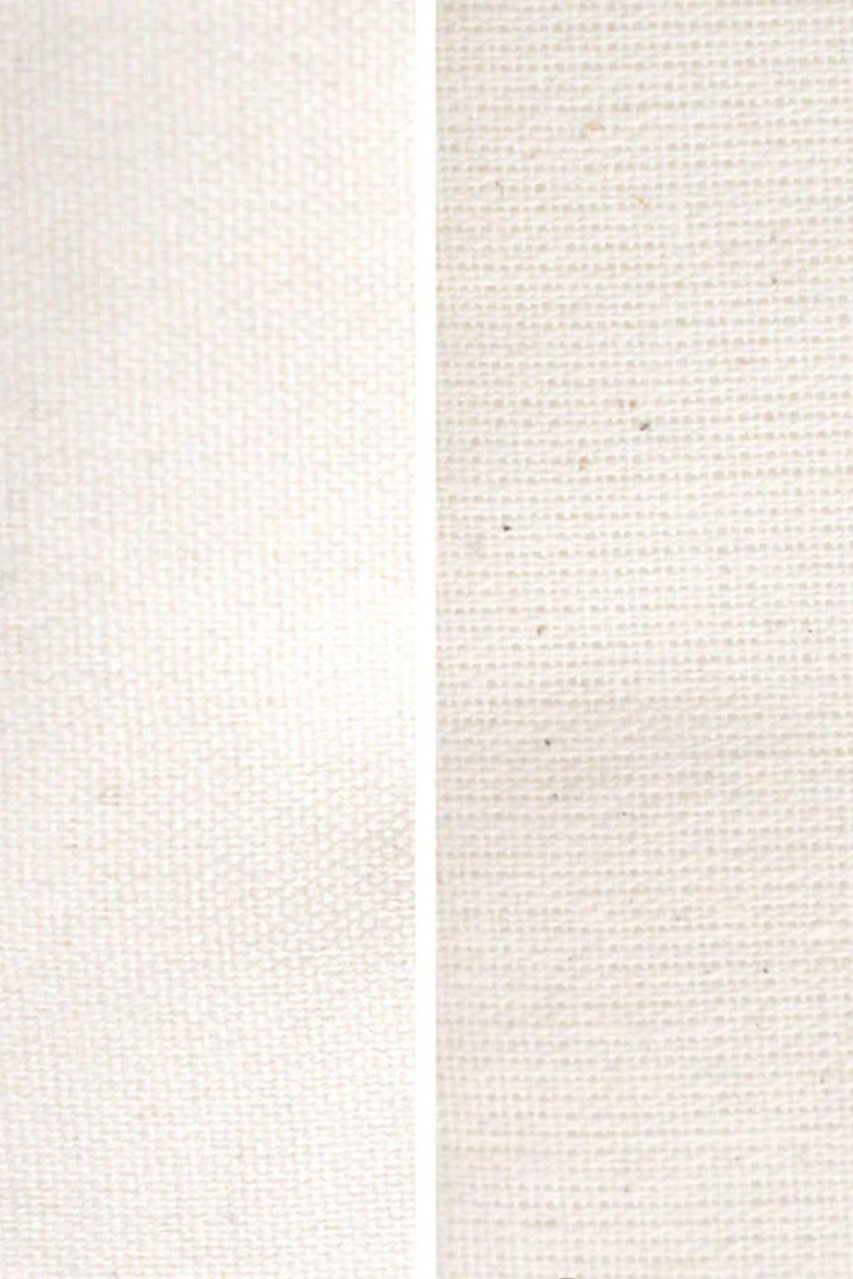 Hapshoe Look Krem 35x40 cm Unisex Ham Bez Büzgülü Ayakkabı Terlik Çantası