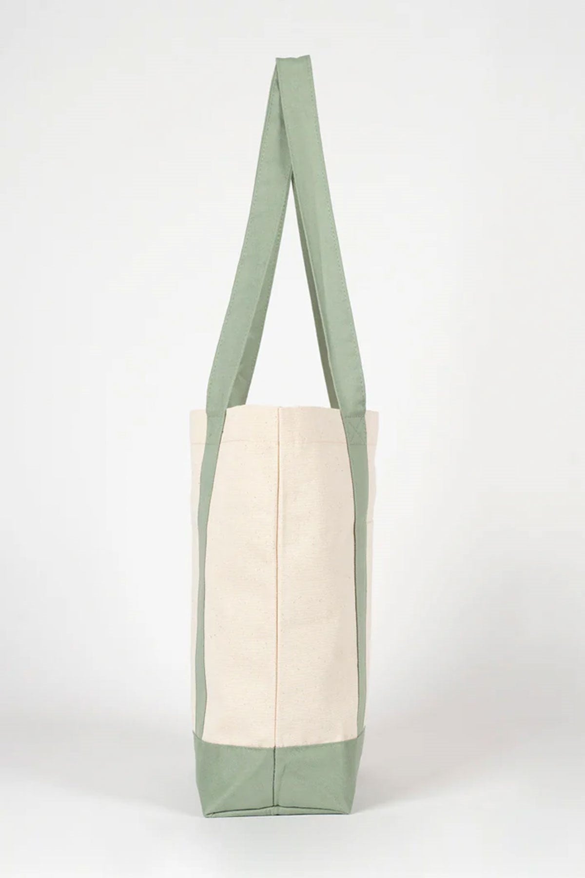 Heep Mint Yeşili Cepli Kanvas Tote Çanta