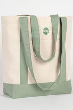 Heep Mint Yeşili Cepli Kanvas Tote Çanta