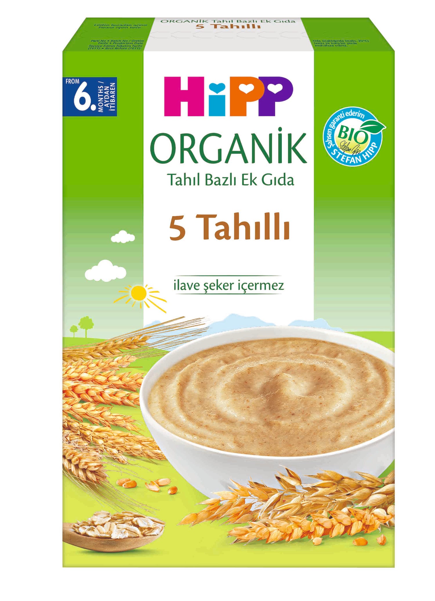 Hipp Organik 5 Tahıllı Tahıl Bazlı Kaşık Maması 200 Gr