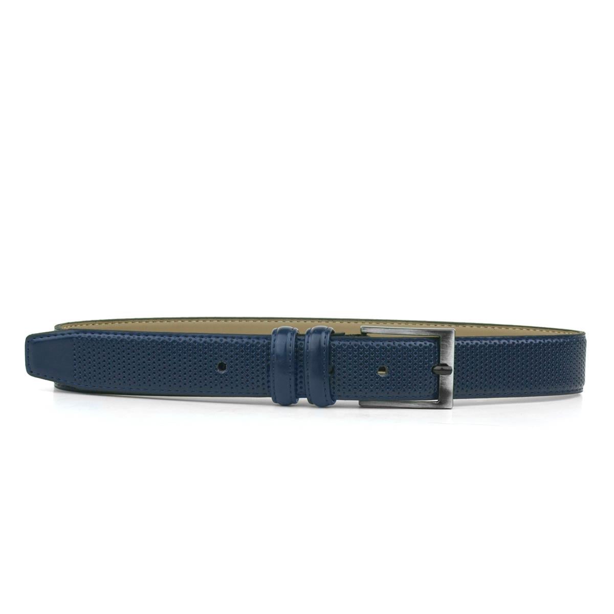 Lacivert 3 cm Klasik Metal Tokalı Rugan Erkek Çocuk Kemer