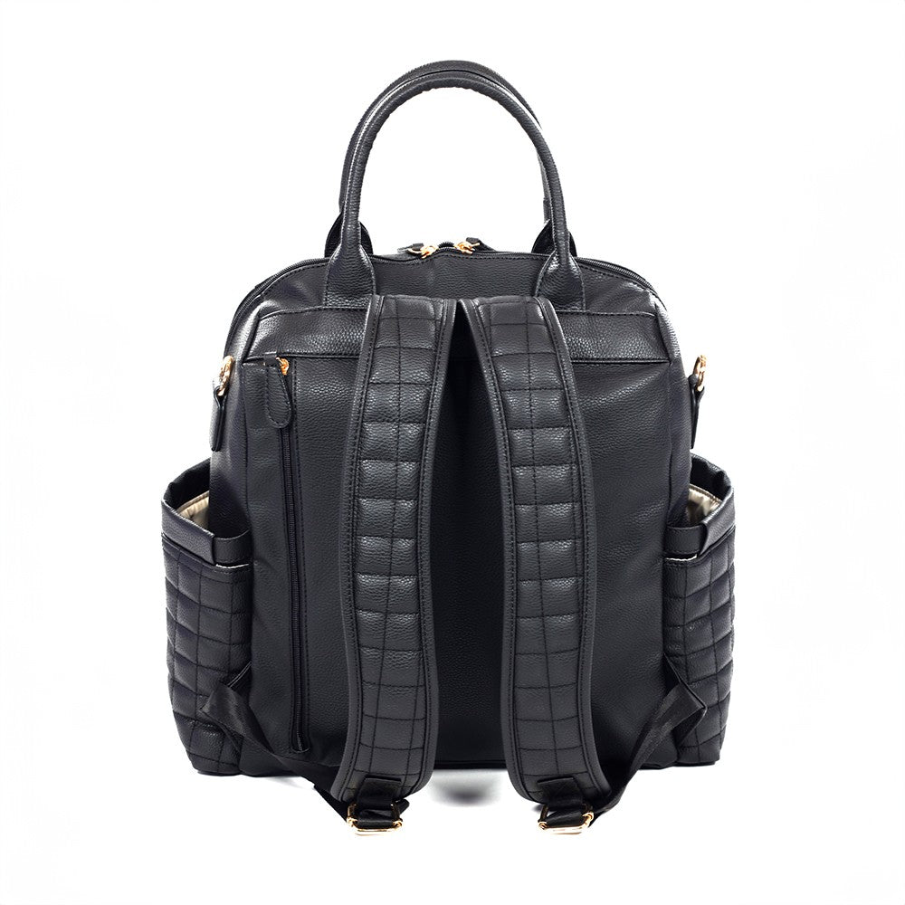 M&Y Kitty Leather Mom Baby Care Backpack 7271 Black - XO Kids