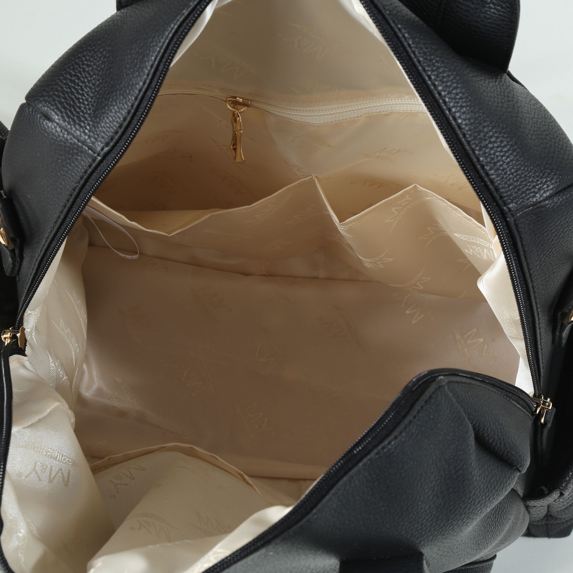 M&Y Kitty Leather Mom Baby Care Backpack 7271 Black - XO Kids
