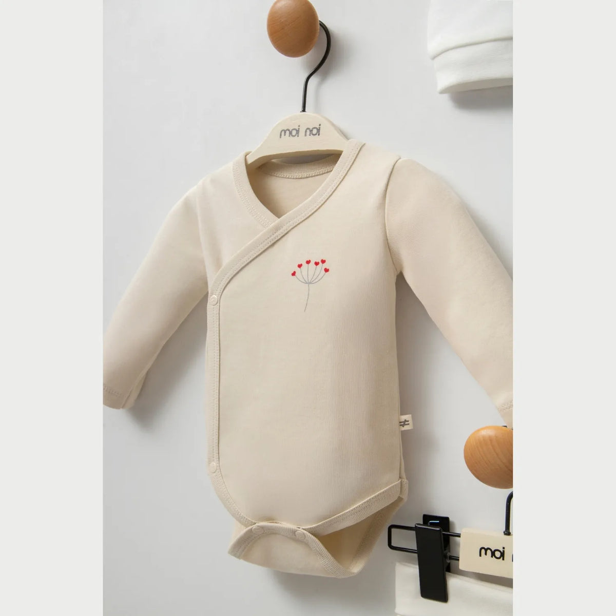 Moi Noi Kokina Şapka Body Pantolon Takım MNB5333 Bej