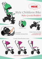 Moje Style 3 Tekerlekli Çocuk Bisikleti Yeşil