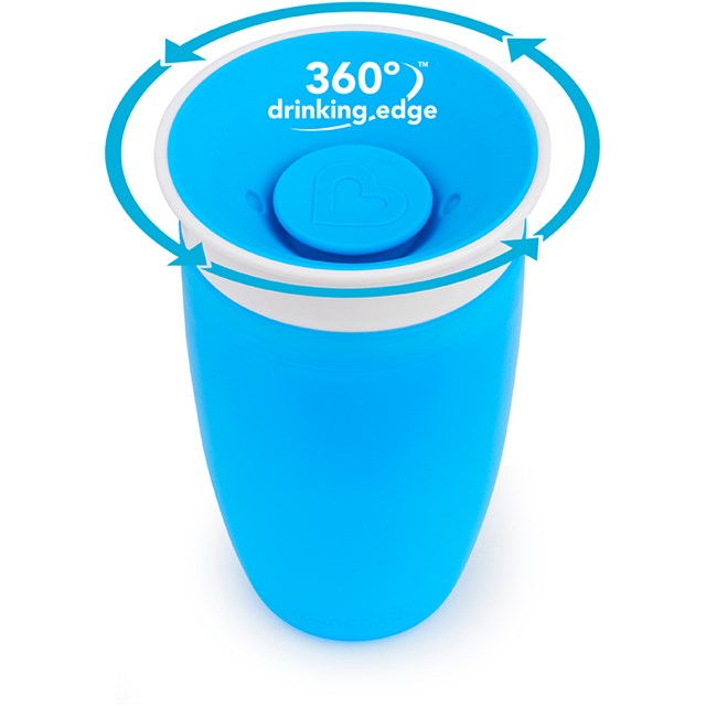 Munchkin Mucize 360° Alıştırma Bardağı 12 Ay+ 296 ml 90316 Mavi