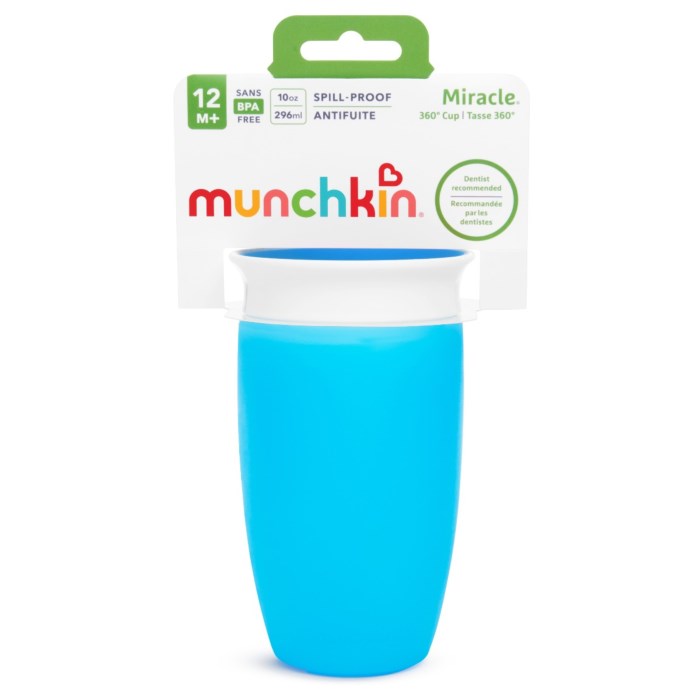 Munchkin Mucize 360° Alıştırma Bardağı 12 Ay+ 296 ml 90316 Mavi
