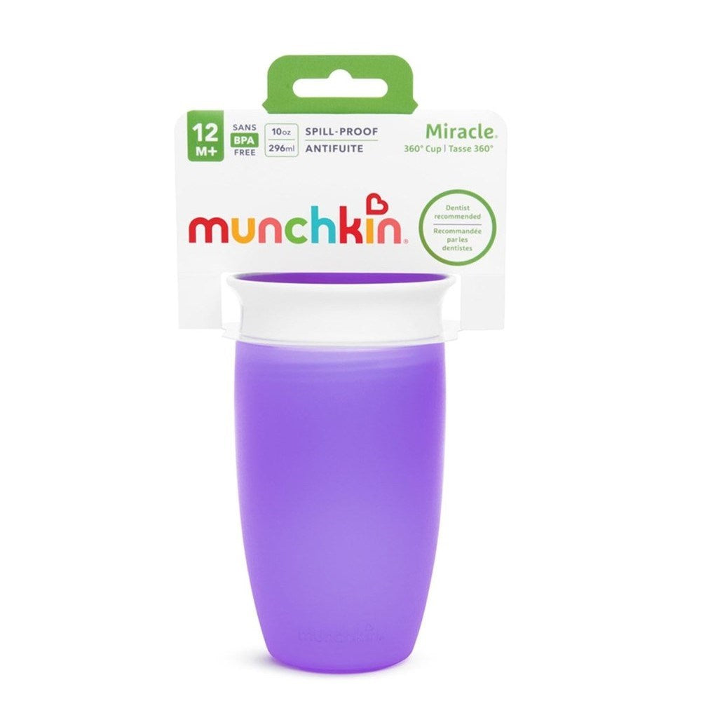 Munchkin Mucize 360° Alıştırma Bardağı 12 Ay+ 296 ml 90316 Mor