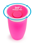 Munchkin Mucize 360° Alıştırma Bardağı 12 Ay+ 296 ml 90316 Pembe