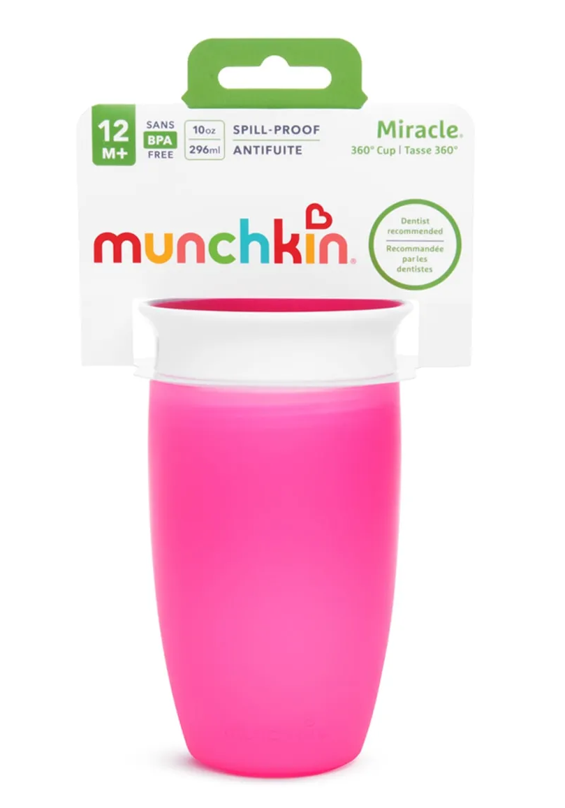 Munchkin Mucize 360° Alıştırma Bardağı 12 Ay+ 296 ml 90316 Pembe