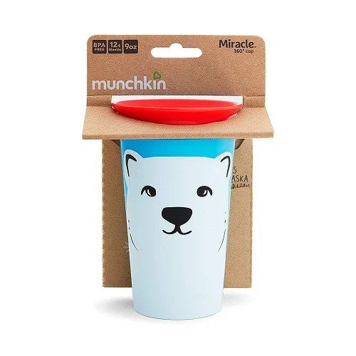 Munchkin Mucize 360° Wildlove Alıştırma Bardağı 12 Ay+ 266 ml Kutup Ayısı