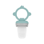 OiOi Silikon Püre Meyve Sebze Emziği Aqua Green / Powder Grey