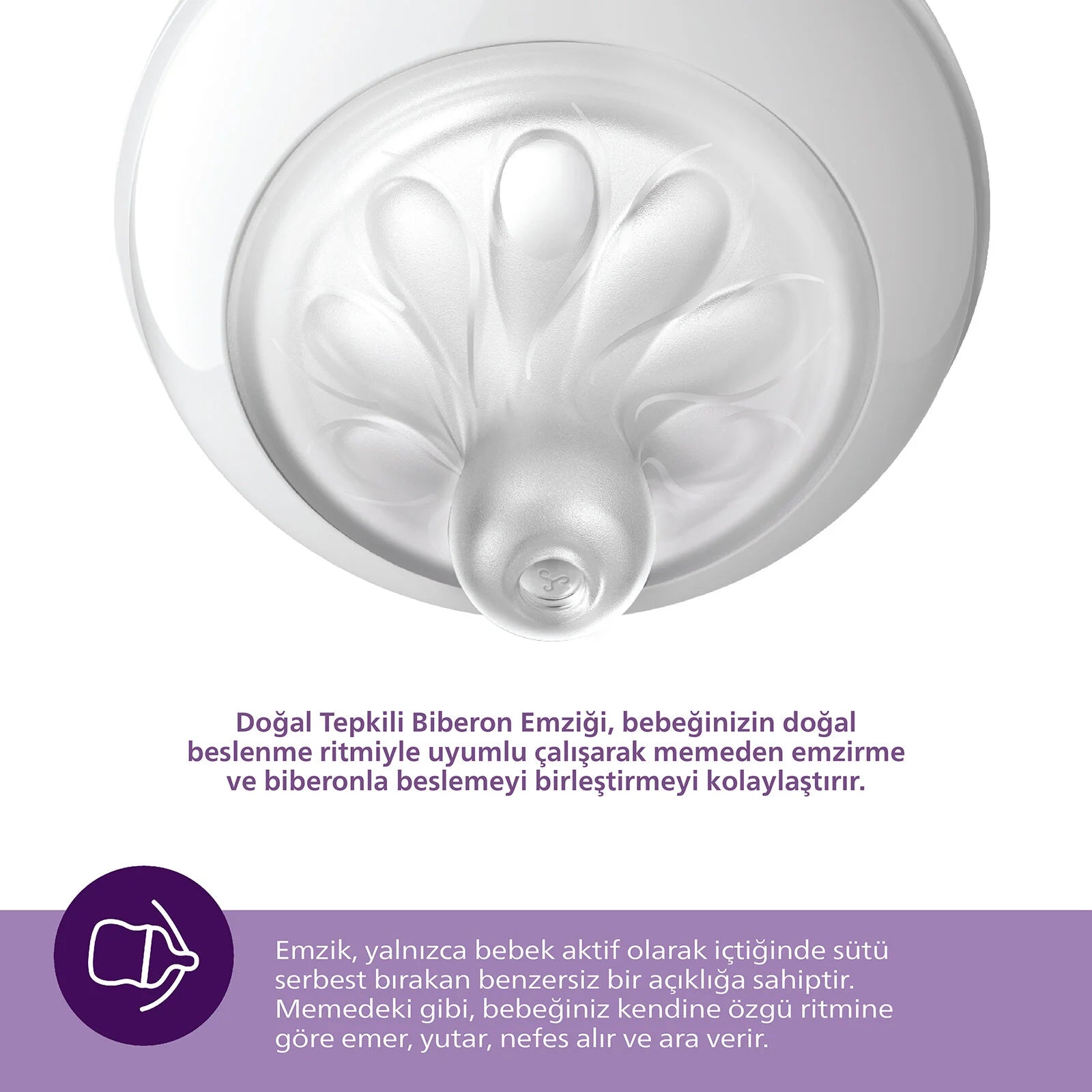 Philips Avent Doğal Tepkili Natural Response 2'Li Biberon Emziği No:6 6+ Ay