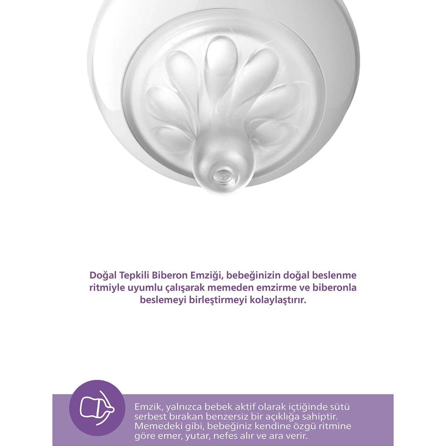 Philips Avent Doğal Tepkili Natural Response PP 2'Li Biberon Seti 260 ml 1+ Ay