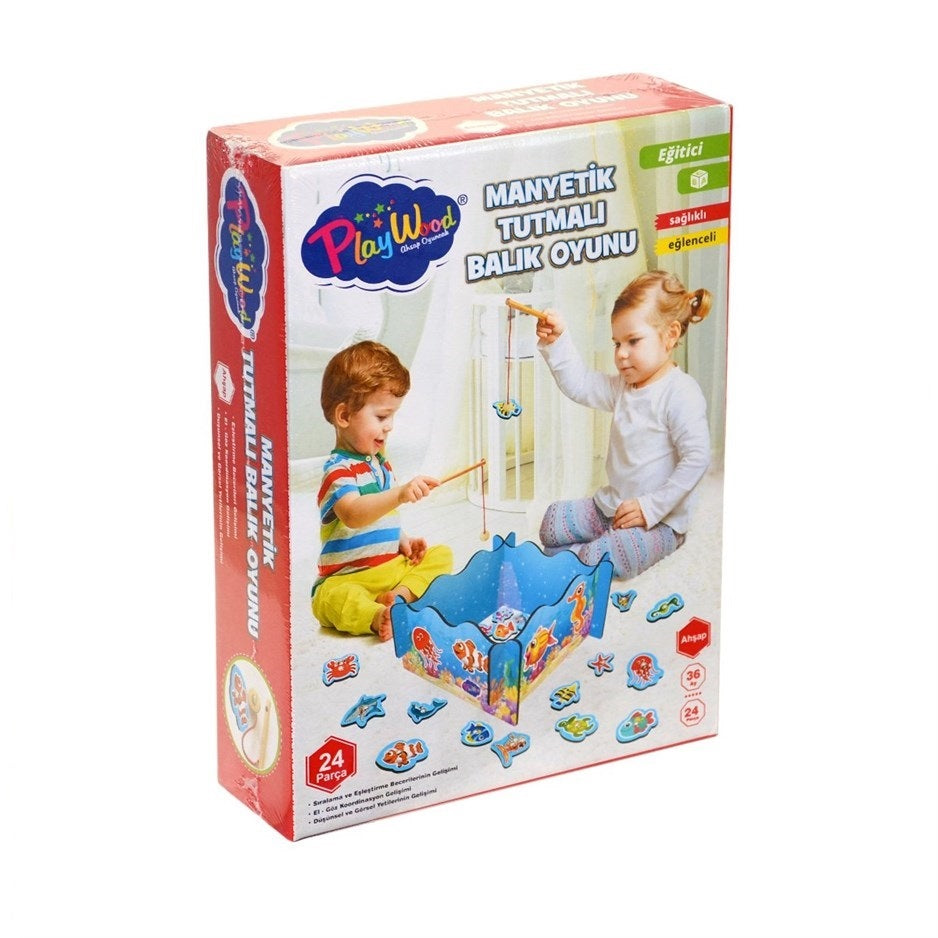 PlayWood Manyetik Tutmalı Balık Oyunu 381