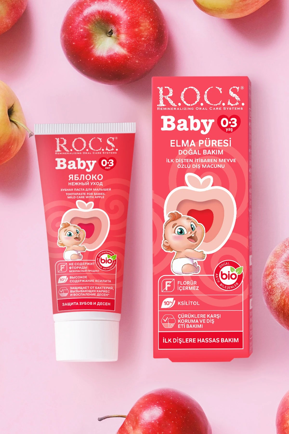 R.O.C.S. Baby Diş Macunu 0-3 Yaş 35 ml Elma