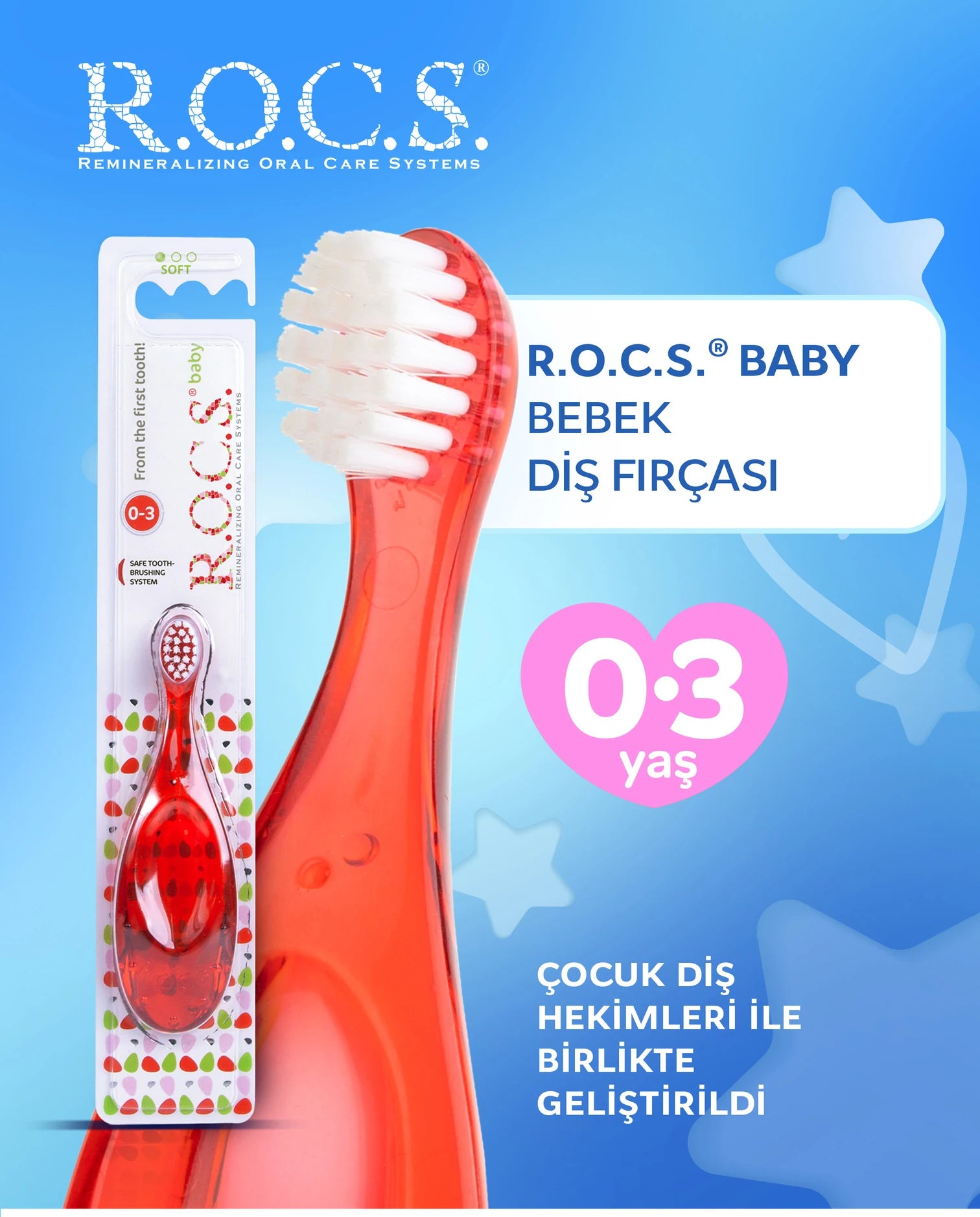 R.O.C.S. Baby Ekstra Soft Diş Fırçası 0-3 Yaş