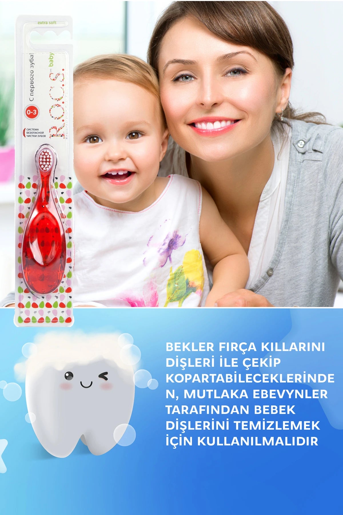 R.O.C.S. Baby Ekstra Soft Diş Fırçası 0-3 Yaş