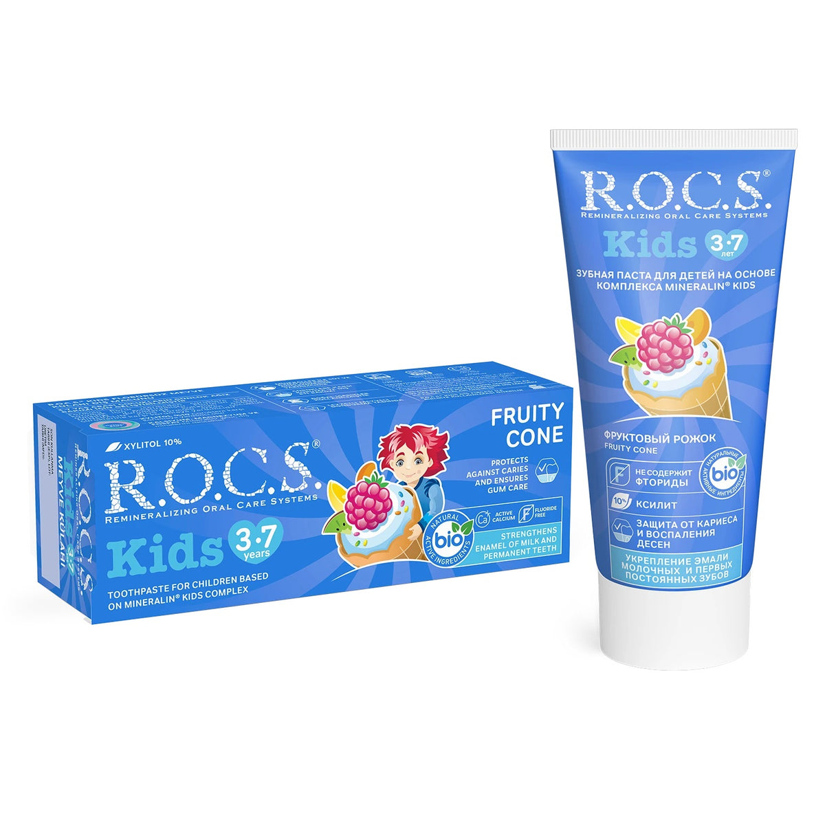 R.O.C.S. Kids Diş Macunu 3-7 Yaş 35 ml Meyve Külahı