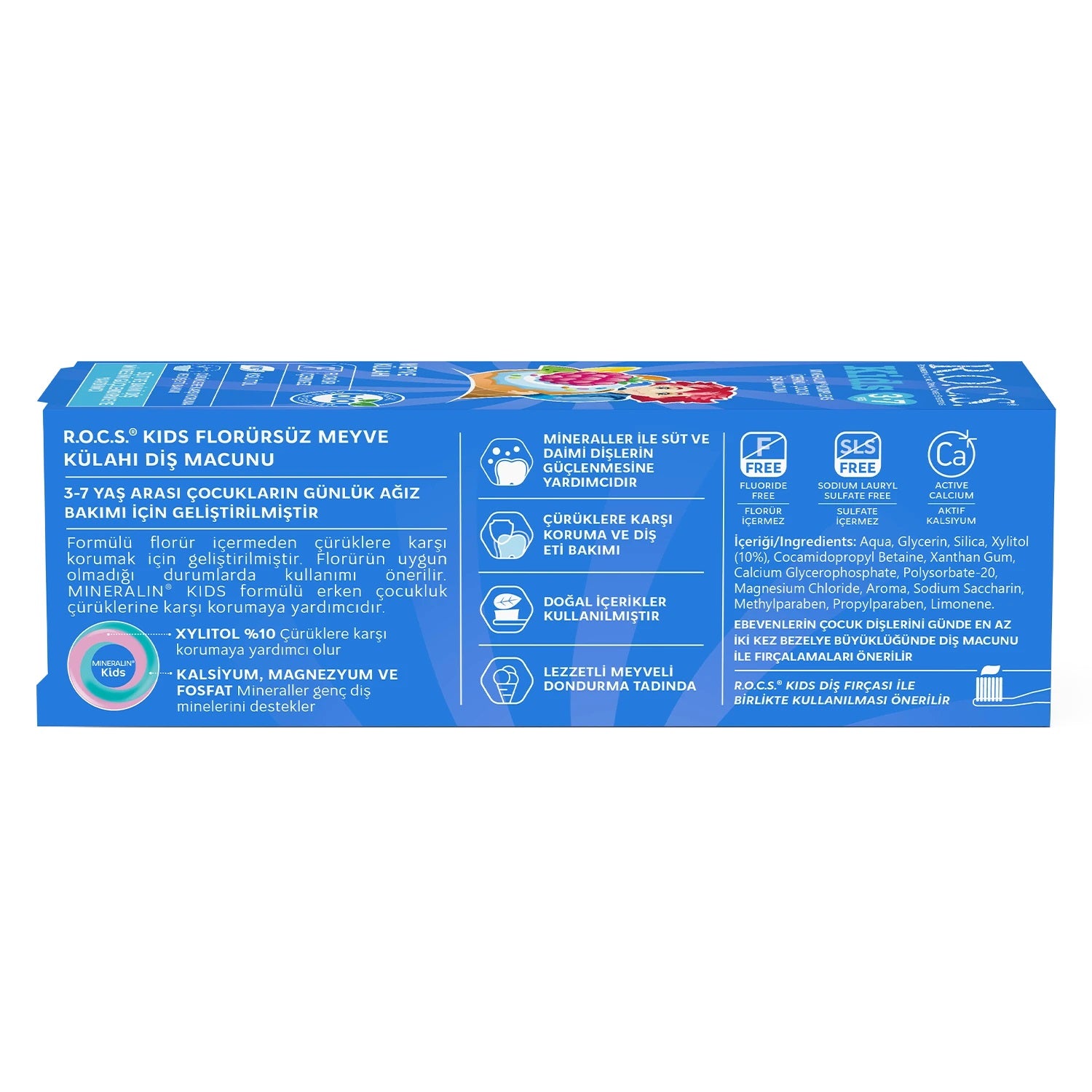 R.O.C.S. Kids Diş Macunu 3-7 Yaş 35 ml Meyve Külahı