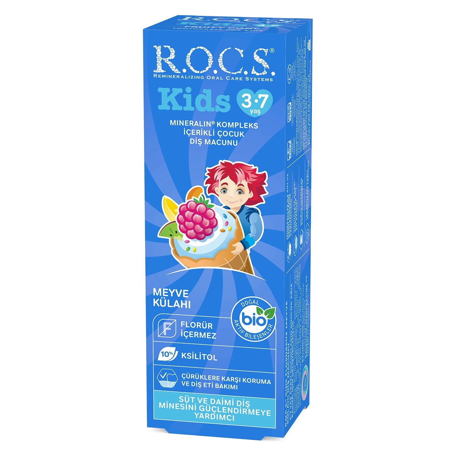R.O.C.S. Kids Diş Macunu 3-7 Yaş 35 ml Meyve Külahı