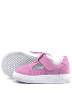 Rakerplus Bheem Hakiki Deri Pembe Cırtlı Bebek Sneaker Sandalet