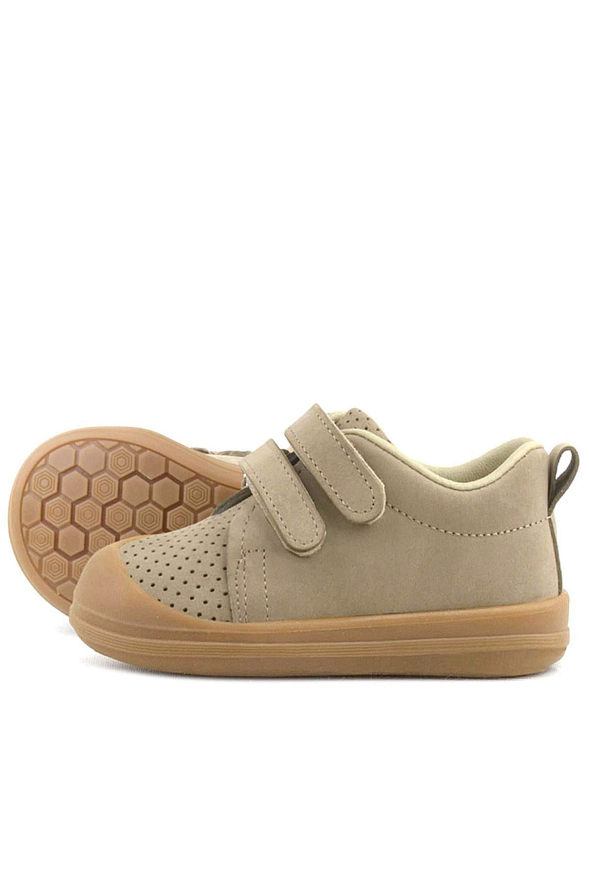 Rakerplus Sonic Hakiki Deri Vizon Cırtlı Anatomik Bebek Spor Ayakkabı Sneaker