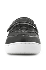 Rakerplus Bob Hakiki Deri Siyah Barefoot Cırtlı Lastikli Bebek Sneaker Ayakkabı