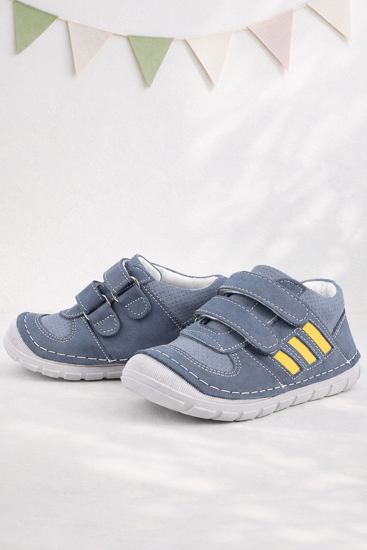Rakerplus Grizzy Hakiki Deri Gri İlk Adım Unisex Bebek Ayakkabısı