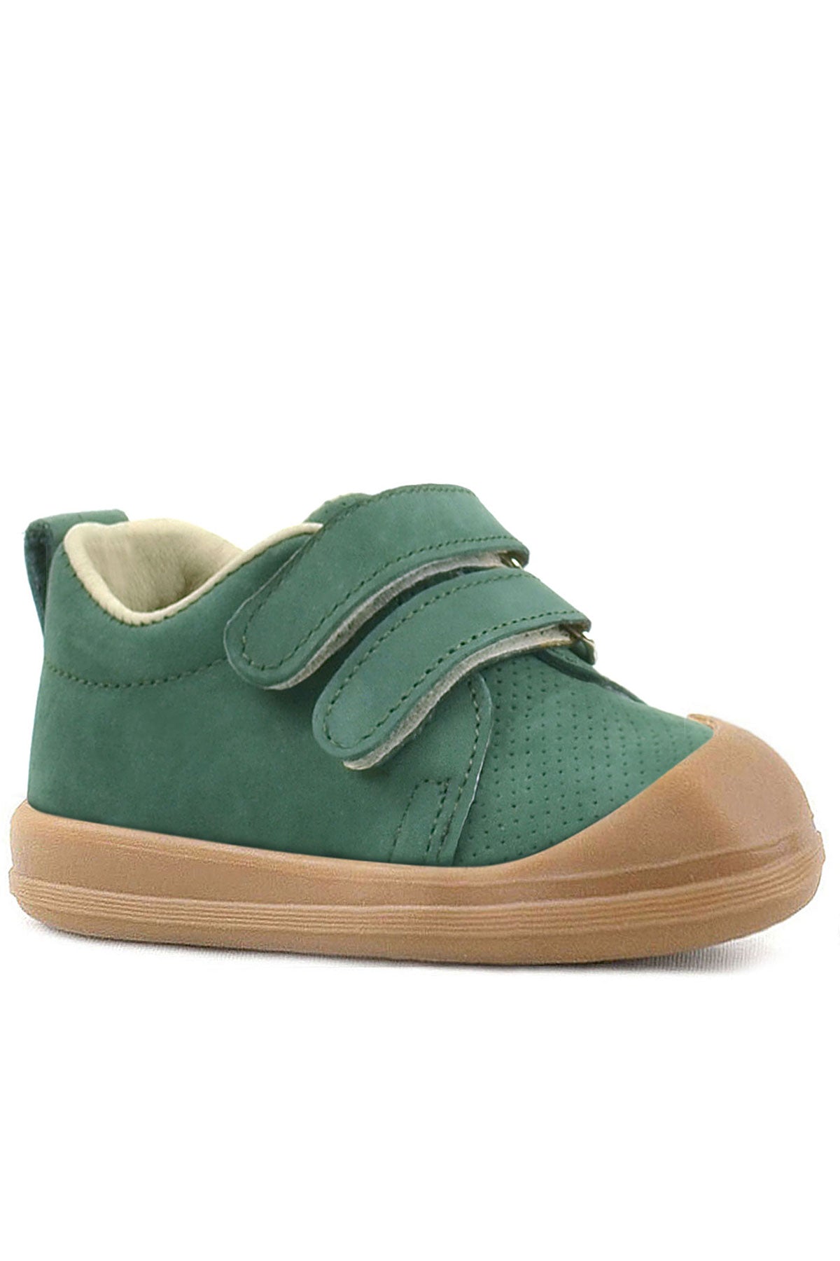 Rakerplus Sonic Hakiki Deri Yeşil Cırtlı Anatomik Bebek Spor Ayakkabı Sneaker