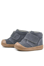 Rakerplus Yoohoo Hakiki Deri Füme Cırtlı Unisex Bebek Bot