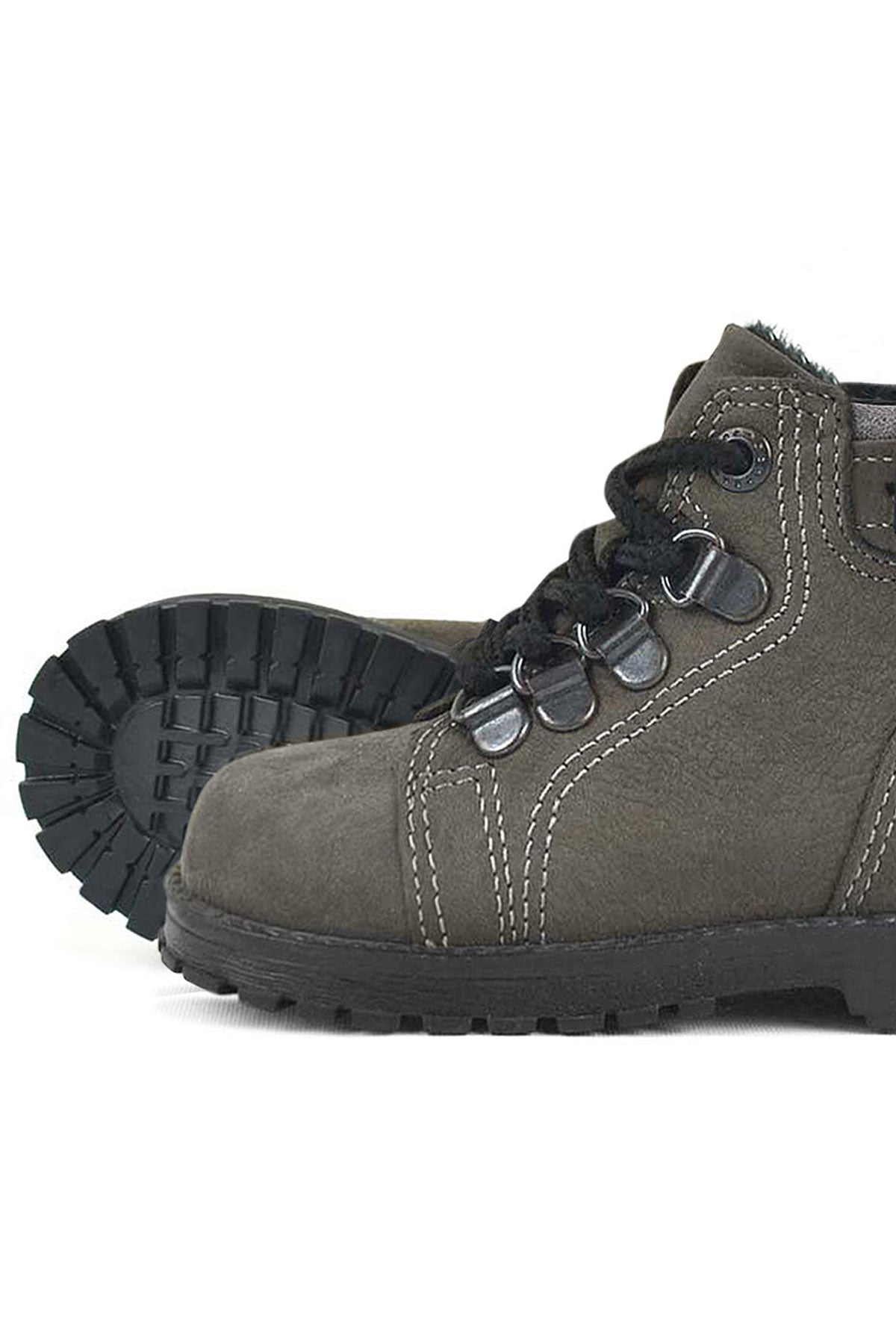 Rakerplus Griffon Hakiki Deri Fermuarlı Kışlık Unisex Çocuk Bot