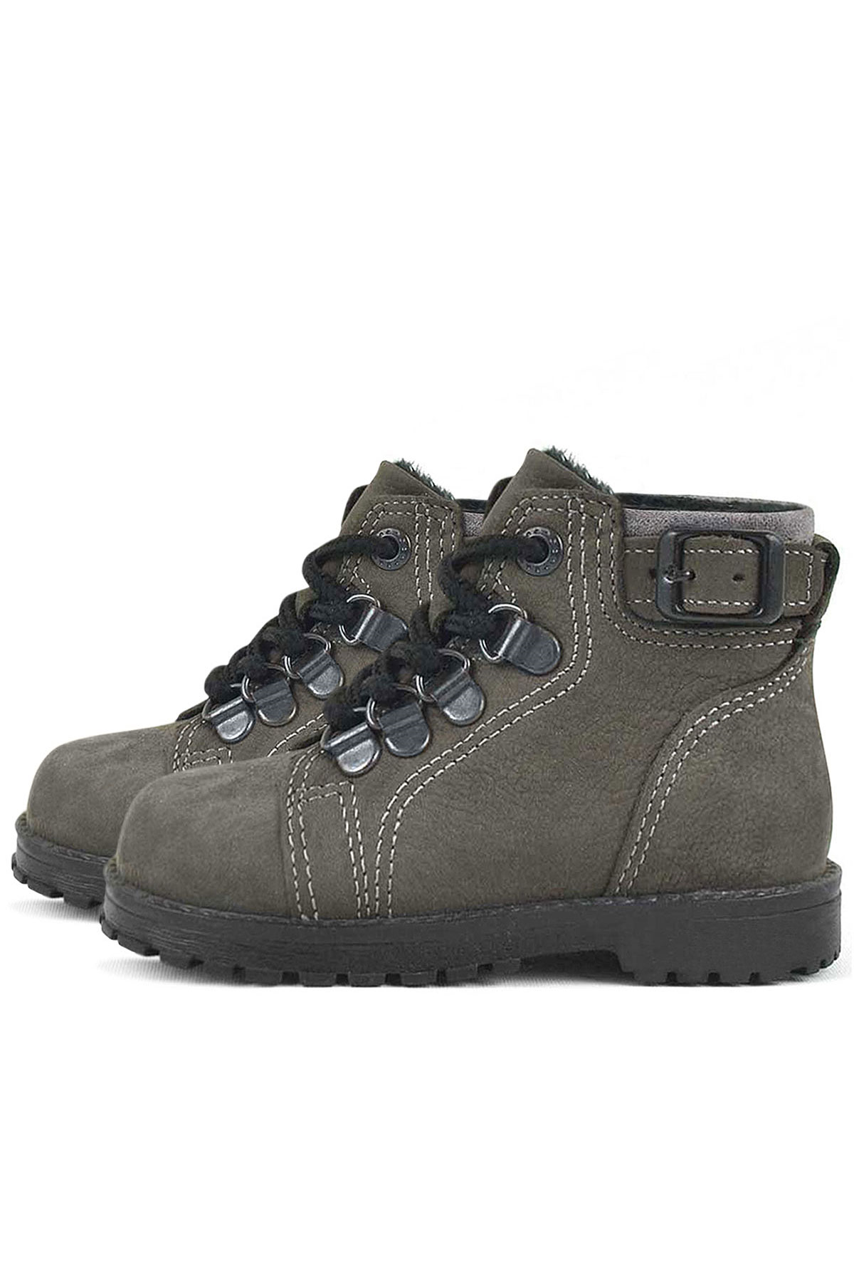 Rakerplus Griffon Hakiki Deri Fermuarlı Kışlık Unisex Çocuk Bot