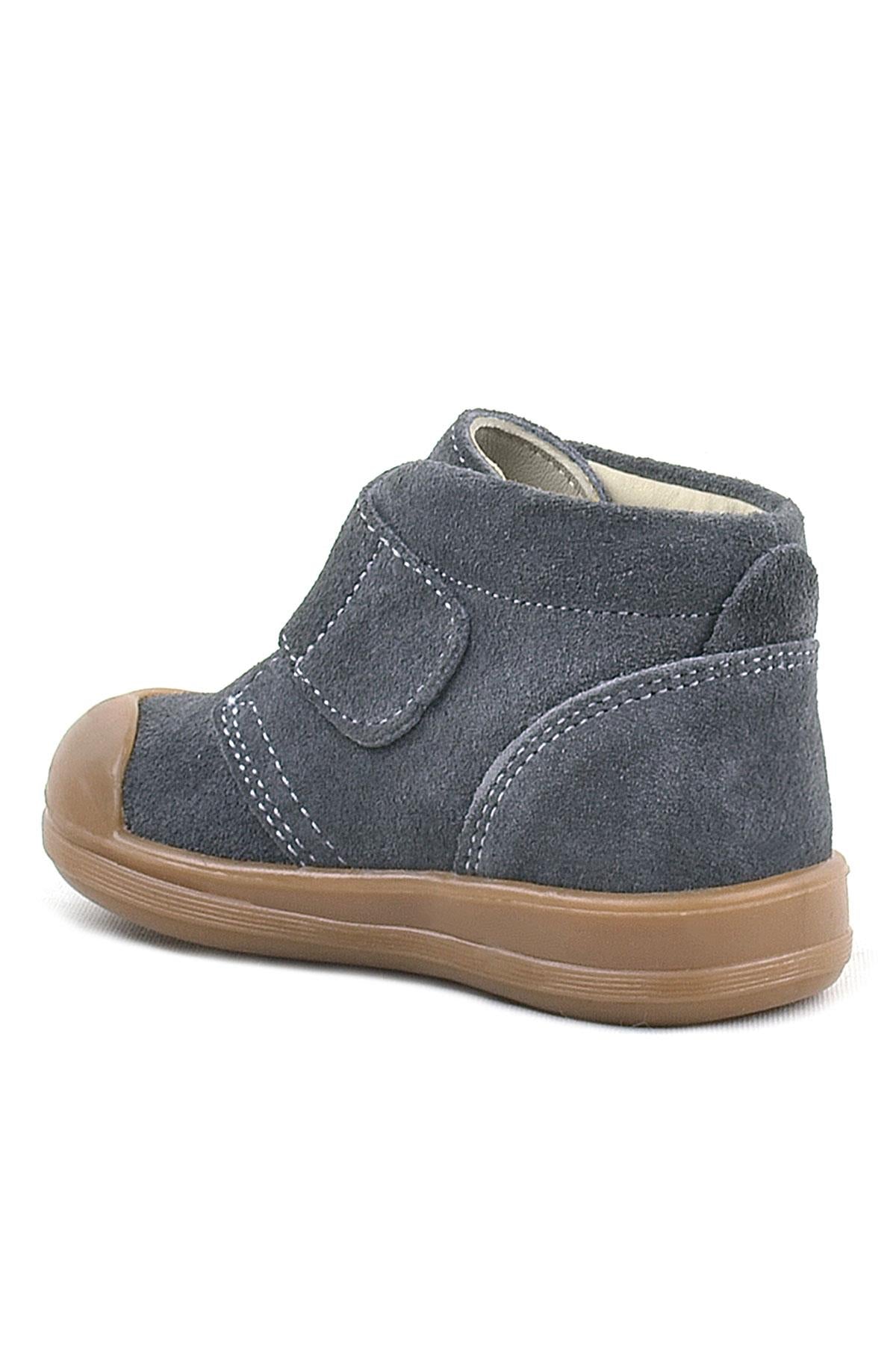 Rakerplus Yoohoo Hakiki Deri Füme Cırtlı Unisex Bebek Bot